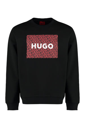 Printed crew-neck sweatshirt-0